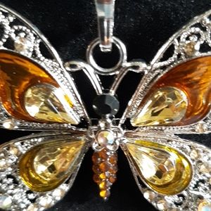 Butterfly necklace NWOT